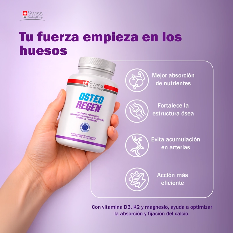 OSTEOREGEN FORTALECE HUESOS CALCIO INTELIGENTE 180 CAPS - 5