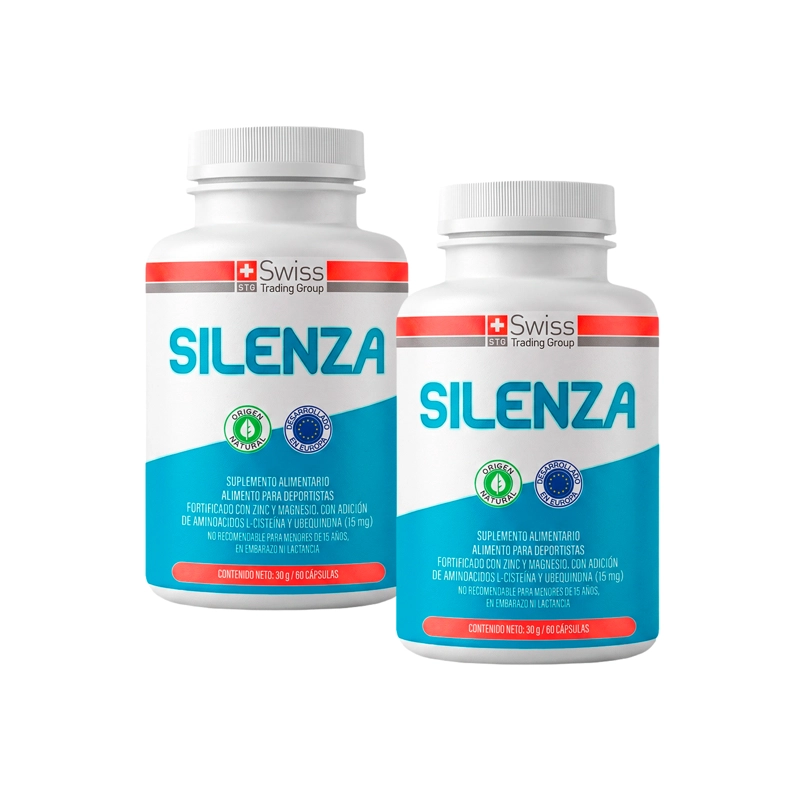 SILENZA 2 FRASCOS CON 60 CAPSULAS CADA UNO - 1