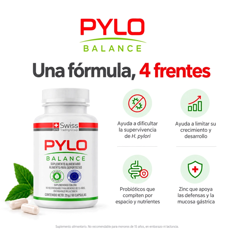 PYLO BALANCE 3 FRASCOS CON 60 CAPSULAS CADA UNO - 4