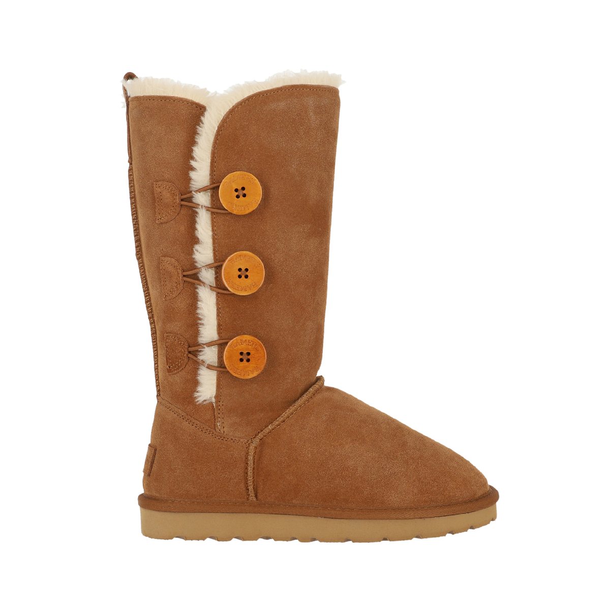 BOTA MUJER BAMERS BLAST BUTTON HIGH CAFE - 1