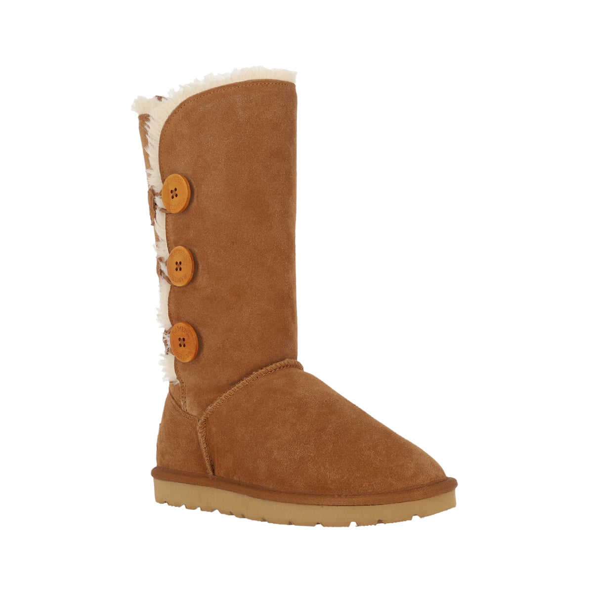 BOTA MUJER BAMERS BLAST BUTTON HIGH CAFE - 2