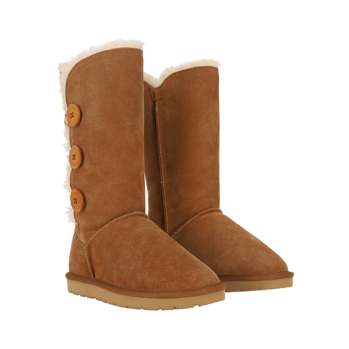 BOTA MUJER BAMERS BLAST BUTTON HIGH CAFE - 3
