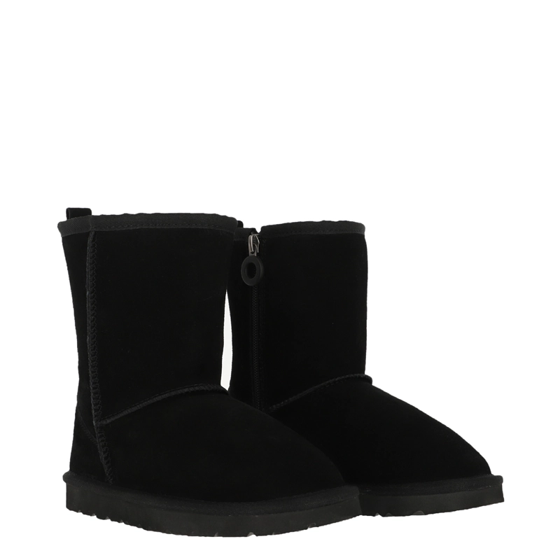 BOTA BAMERS BLAST ZIP LEATHER NIÑOS UNISEX NEGRO - 4