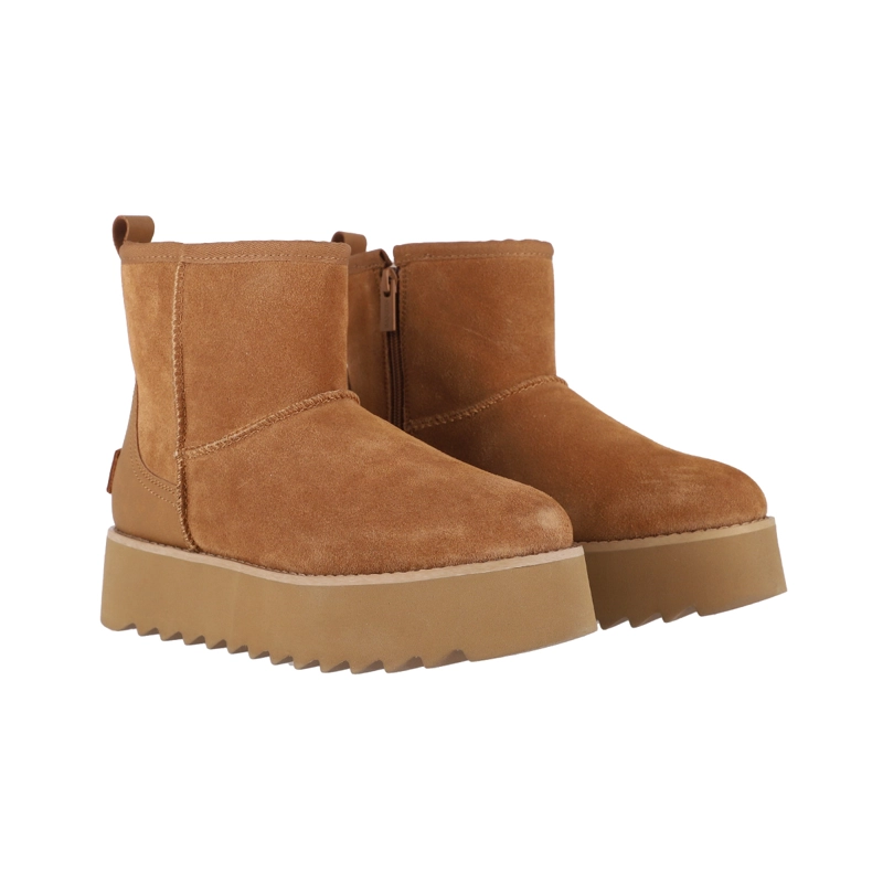 BOTA BAMERS PLATFORM MUJER CARAMEL - 5