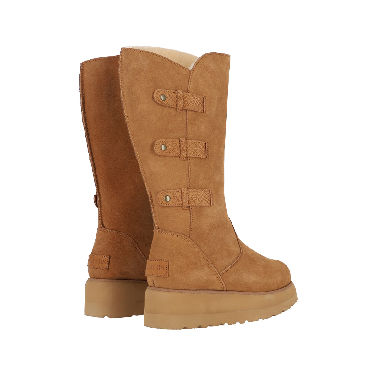 BOTA BAMERS CADIZ HIGH CUERO MUJER CARAMEL - 6