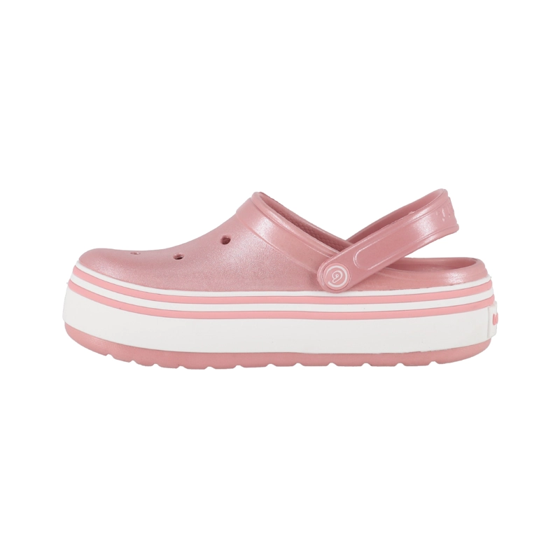 ZUECOS PLATAFORMA MUJER BAMERS ROSA METALICO AIRLINE - 2