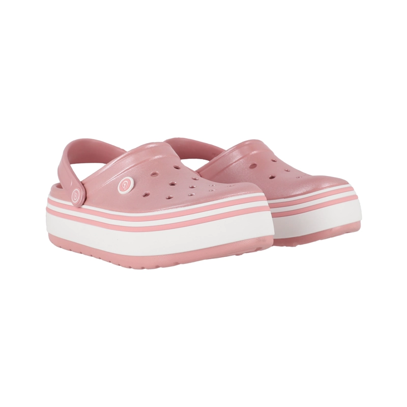 ZUECOS PLATAFORMA MUJER BAMERS ROSA METALICO AIRLINE - 3