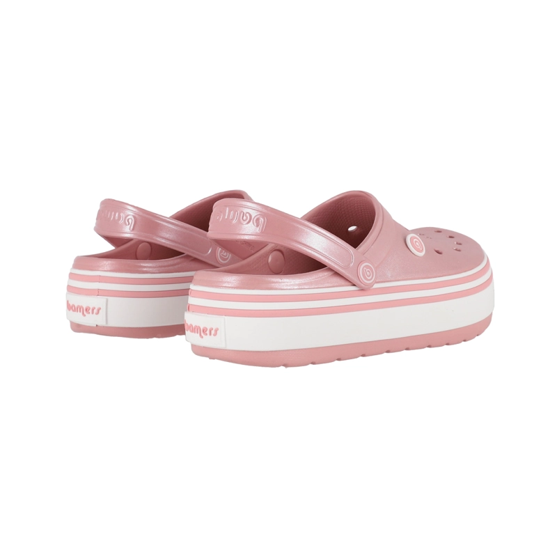 ZUECOS PLATAFORMA MUJER BAMERS ROSA METALICO AIRLINE - 4