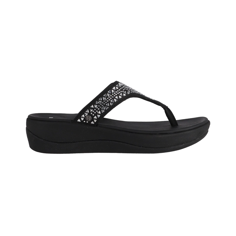 HAWAIANAS PLATAFORMA MUJER BAMERS CRUZ NEGRO - 1