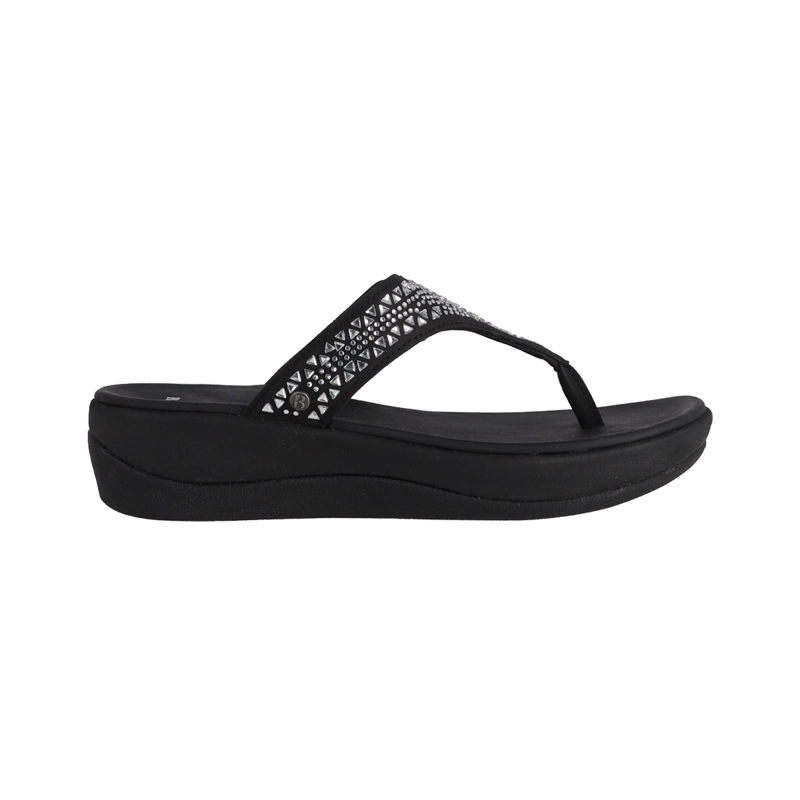 HAWAIANAS PLATAFORMA MUJER BAMERS CRUZ NEGRO - 1