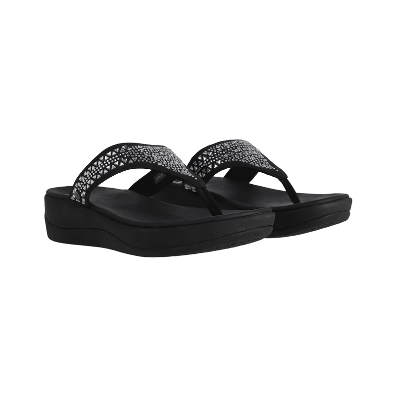 HAWAIANAS PLATAFORMA MUJER BAMERS CRUZ NEGRO - 5