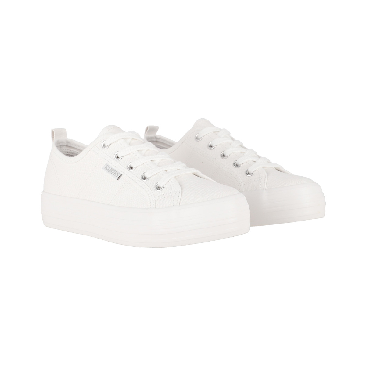 ZAPATILLAS MUJER BAMERS NEW CANVAS PLATFORM II BLANCO - 5