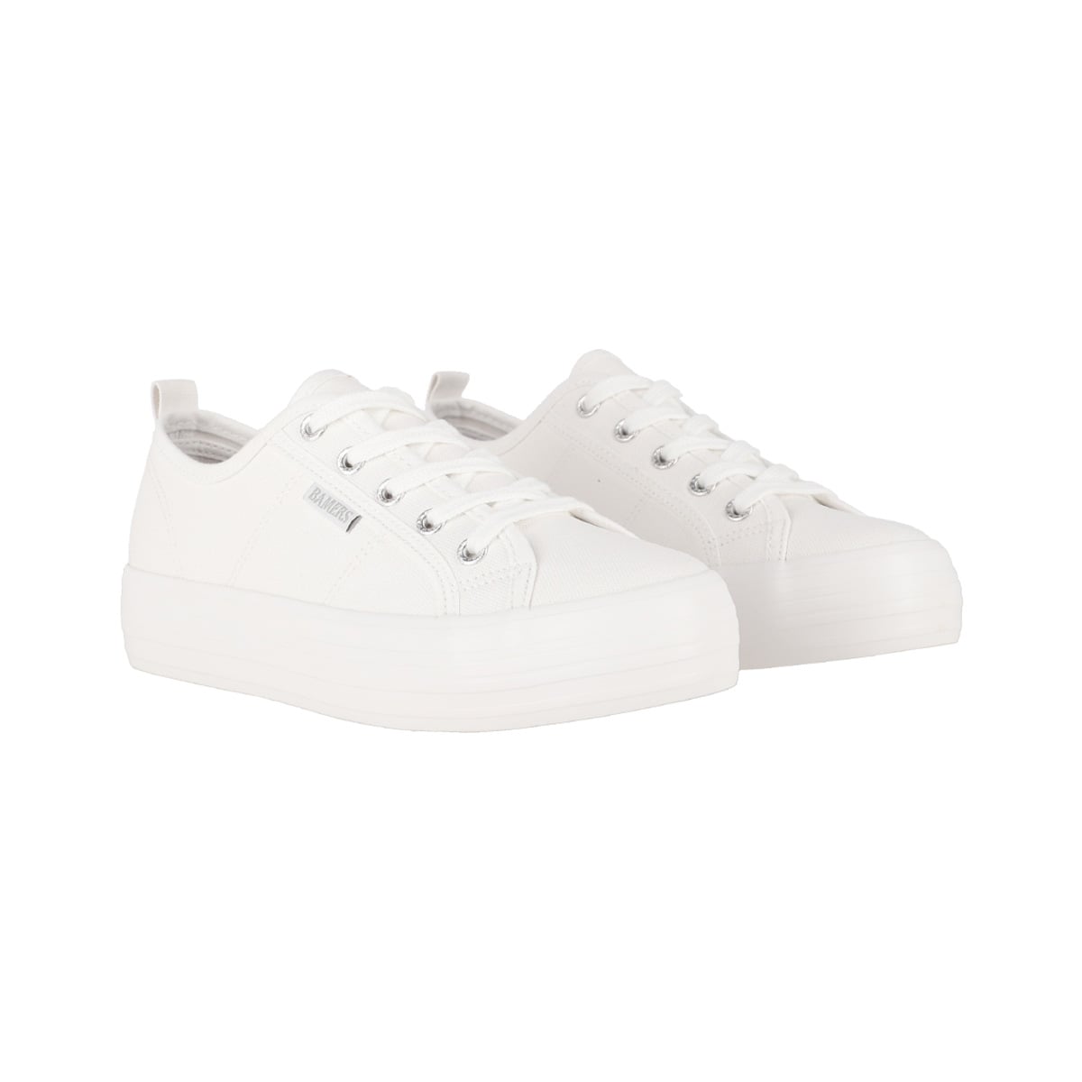 ZAPATILLAS MUJER BAMERS NEW CANVAS PLATFORM II BLANCO - 5