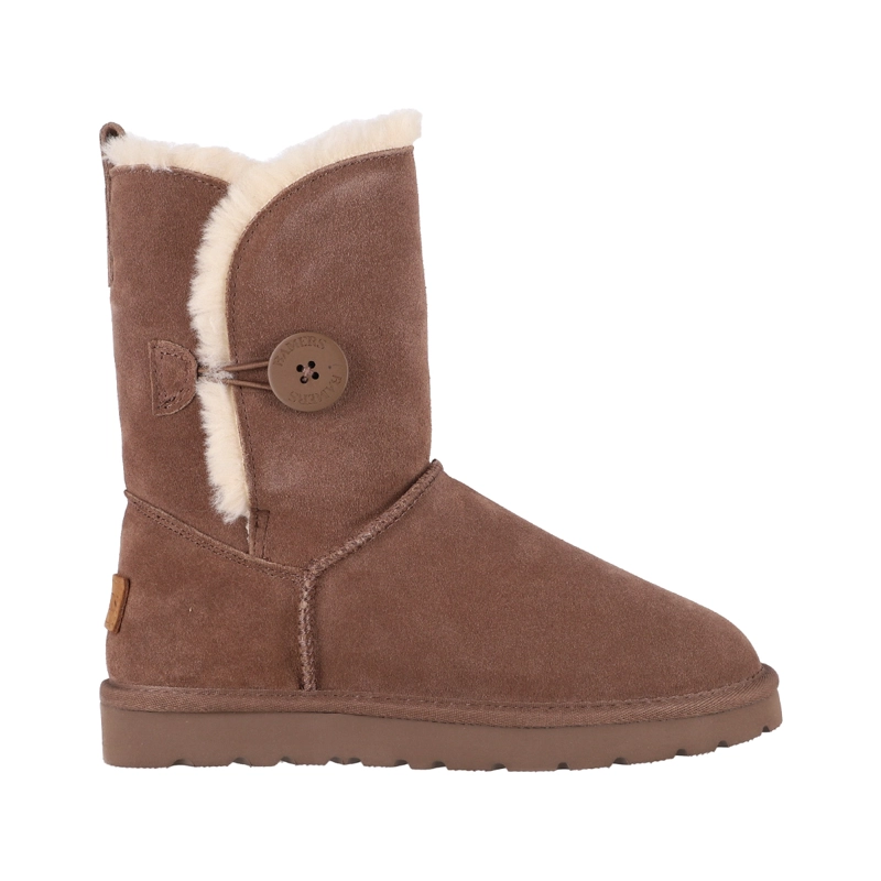 BOTAS MUJER BAMERS BLAST BUTTON CUERO MARRON - 1