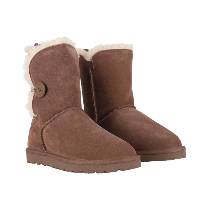 BOTAS MUJER BAMERS BLAST BUTTON CUERO MARRON - 5
