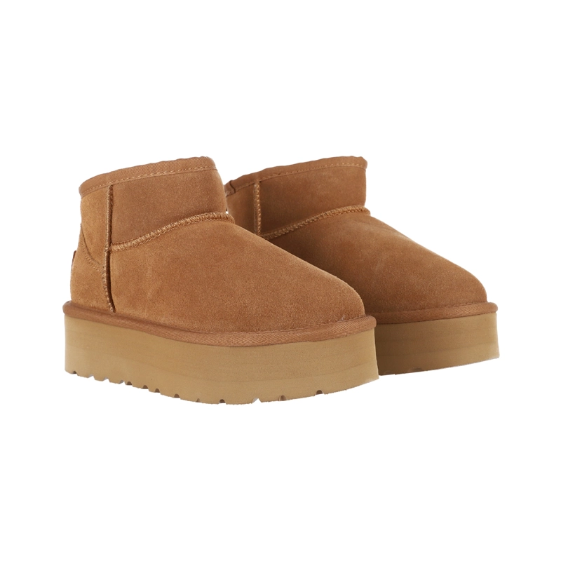 BOTAS MUJER BAMERS BLAST MINI PLATAFORMA CUERO CARAMELO - 3