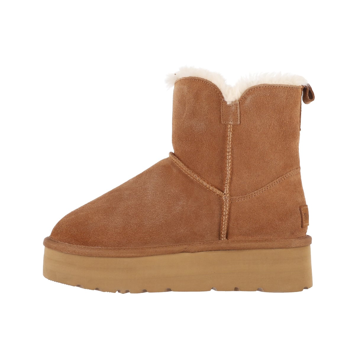 BOTA MUJER BAMERS BLAST BUTTON CUERO CARAMELO - 2