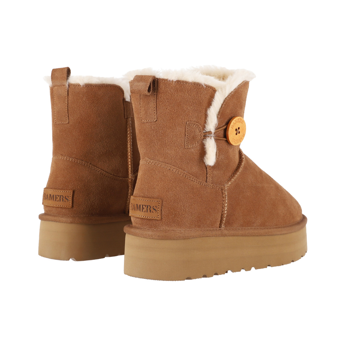 BOTA MUJER BAMERS BLAST BUTTON CUERO CARAMELO - 6