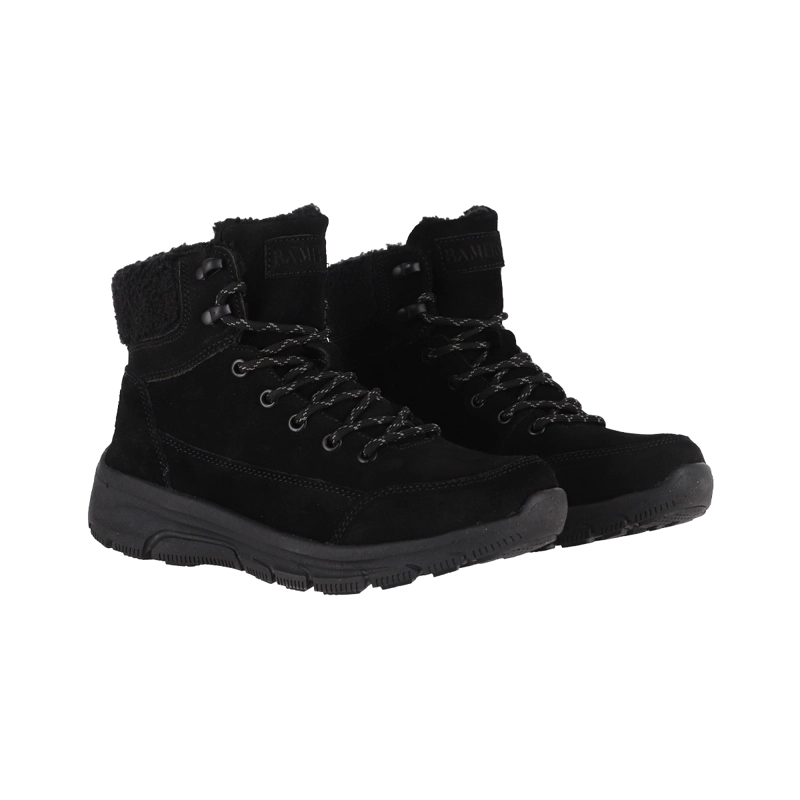 BOTIN MUJER BAMERS TIVOLI LACES CUERO NEGRO - 5
