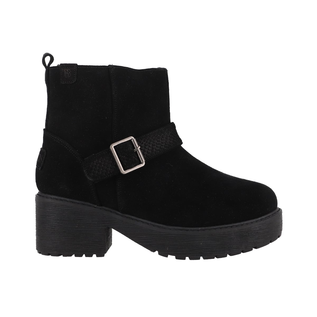 BOTINES CUERO MUJER BAMERS CHARME HEEL II NEGRO - 1