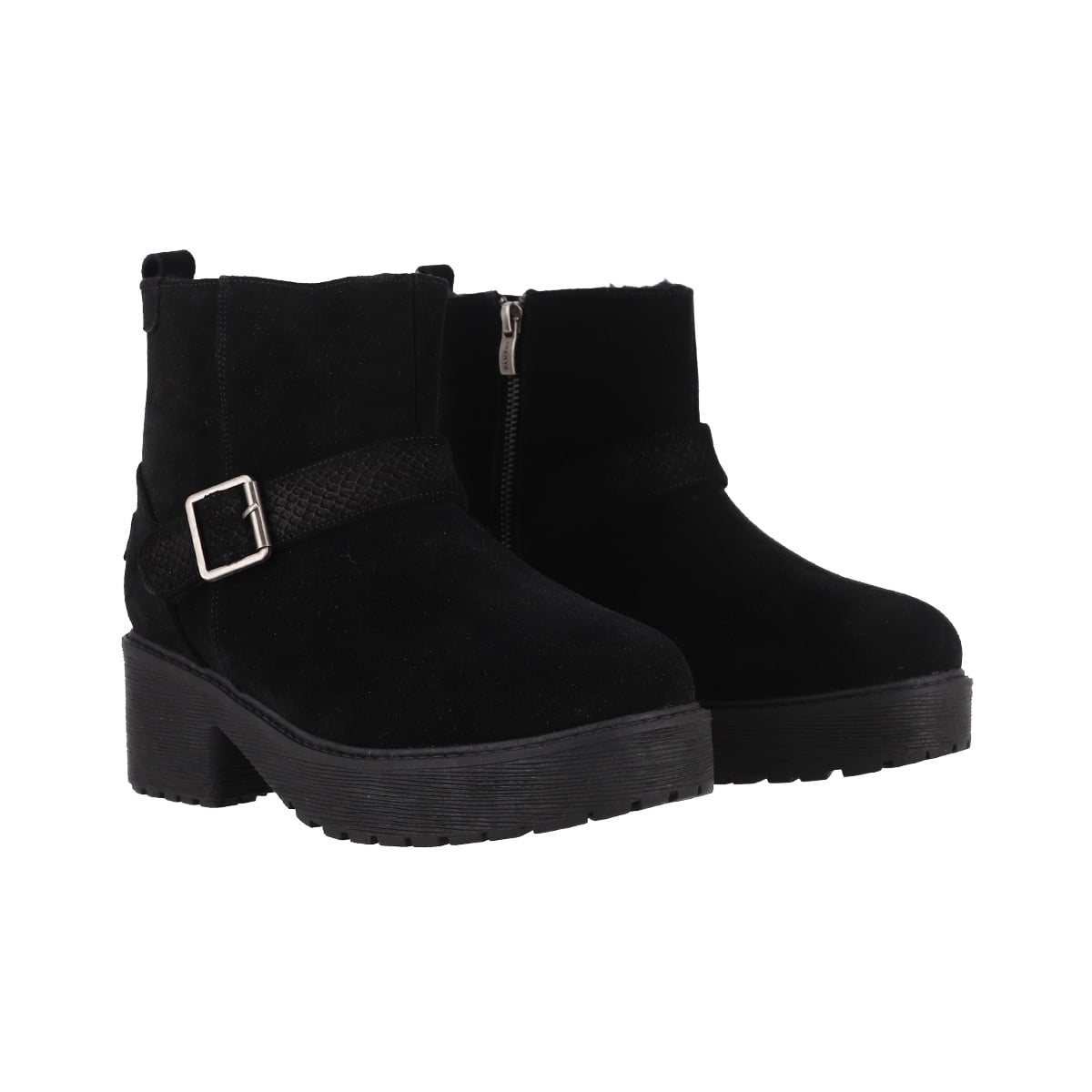 BOTINES CUERO MUJER BAMERS CHARME HEEL II NEGRO - 5