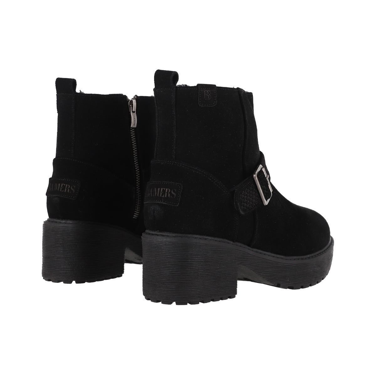 BOTINES CUERO MUJER BAMERS CHARME HEEL II NEGRO - 6