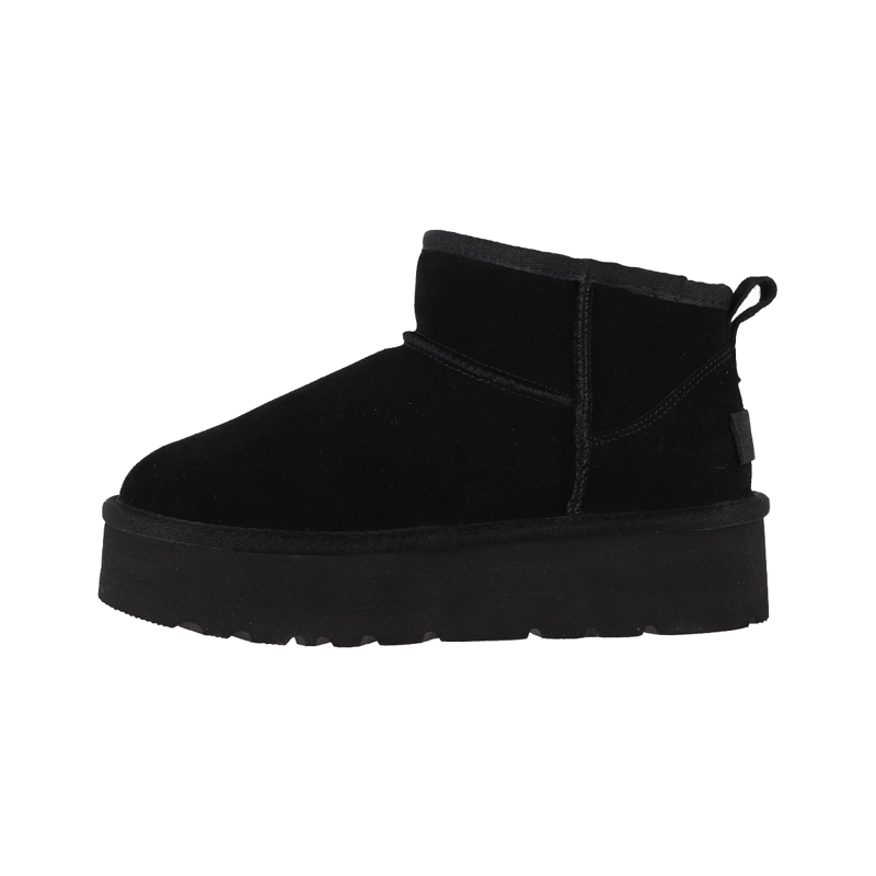 BOTAS MUJER BAMERS BLAST MINI PLATAFORMA CUERO NEGRO - 2