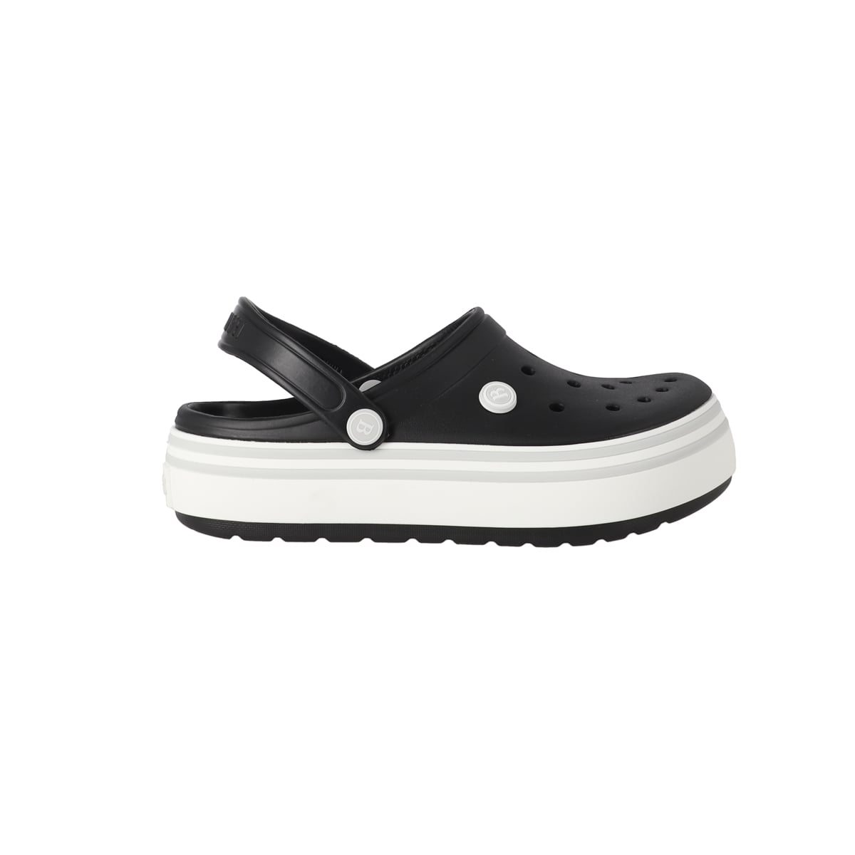 ZUECOS PLATAFORMA MUJER BAMERS AIRLINE NEGROS - 1