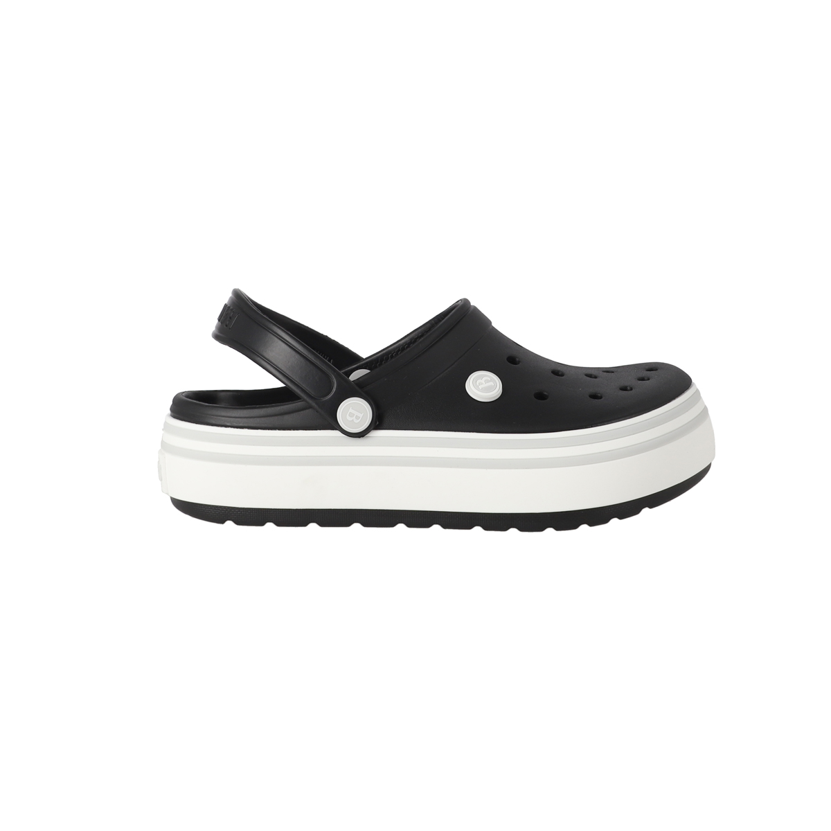 ZUECOS PLATAFORMA MUJER BAMERS AIRLINE NEGROS - 1