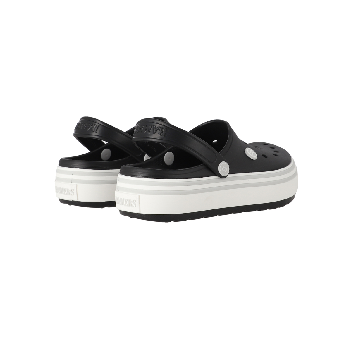 ZUECOS PLATAFORMA MUJER BAMERS AIRLINE NEGROS - 6
