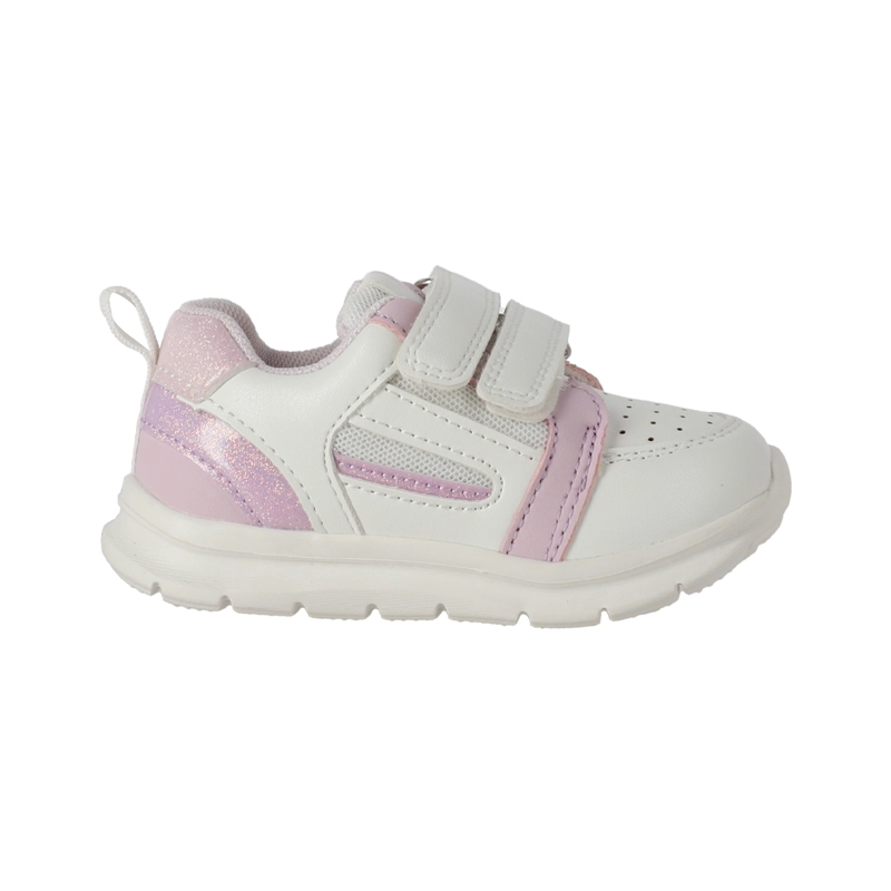 ZAPATILLAS BEBE BLANCO/LILA BAMERS BLOW RUN - 1