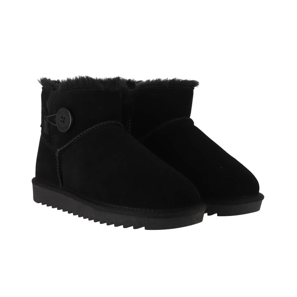 BOTAS MUJER CUERO BLAST BUTTON SHORT NEGRO BAMERS - 5