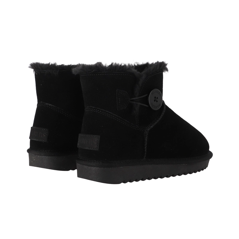 BOTAS MUJER CUERO BLAST BUTTON SHORT NEGRO BAMERS - 6