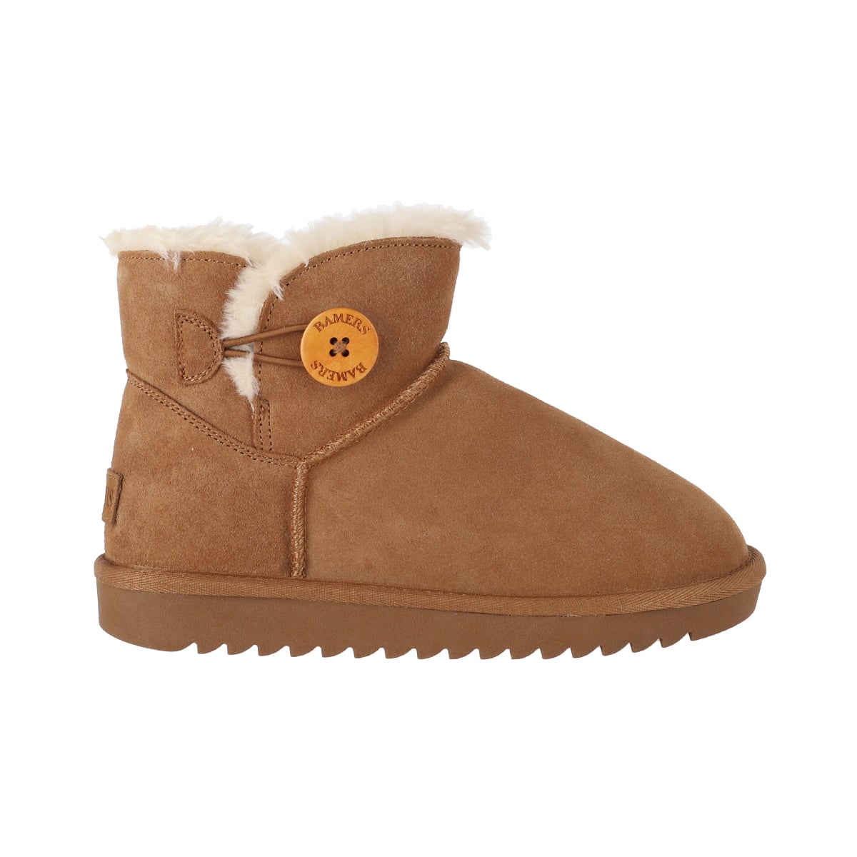 BOTAS MUJER CUERO BLAST BUTTON SHORT CARAMEL BAMERS - 1