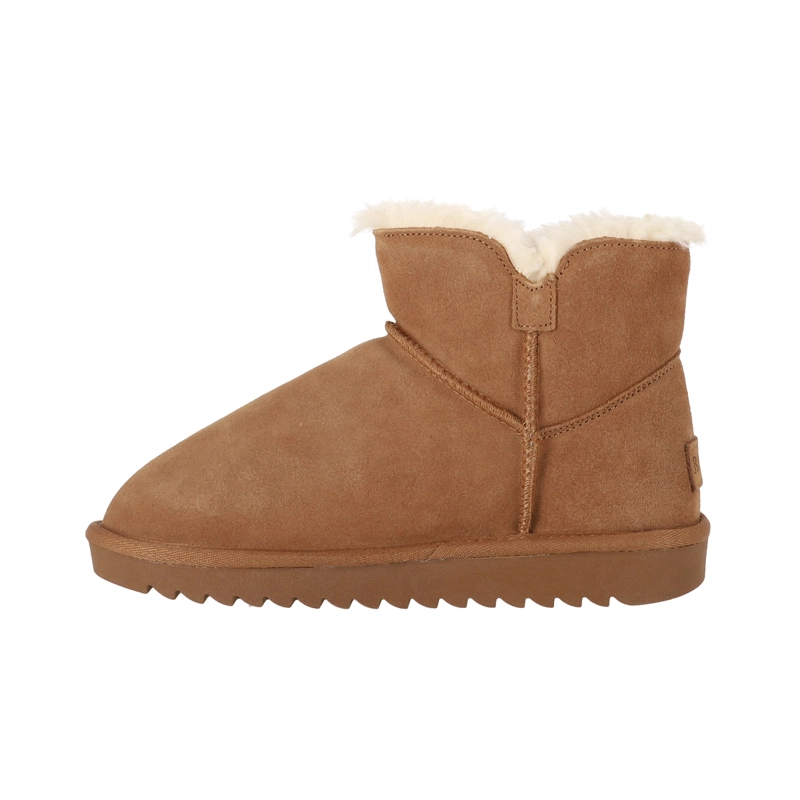 BOTAS MUJER CUERO BLAST BUTTON SHORT CARAMEL BAMERS - 2