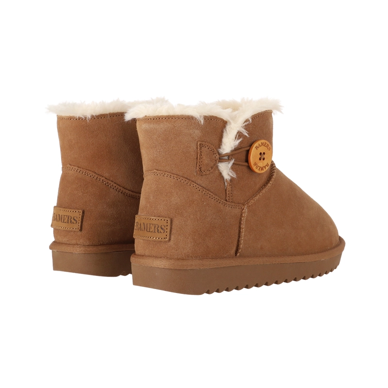 BOTAS MUJER CUERO BLAST BUTTON SHORT CARAMEL BAMERS - 6