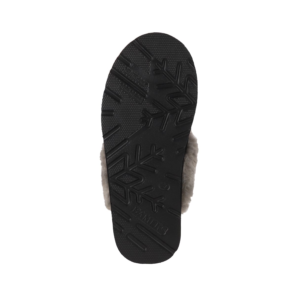PANTUFLAS MUJER CUERO FUR II NEGRA BAMERS - 4