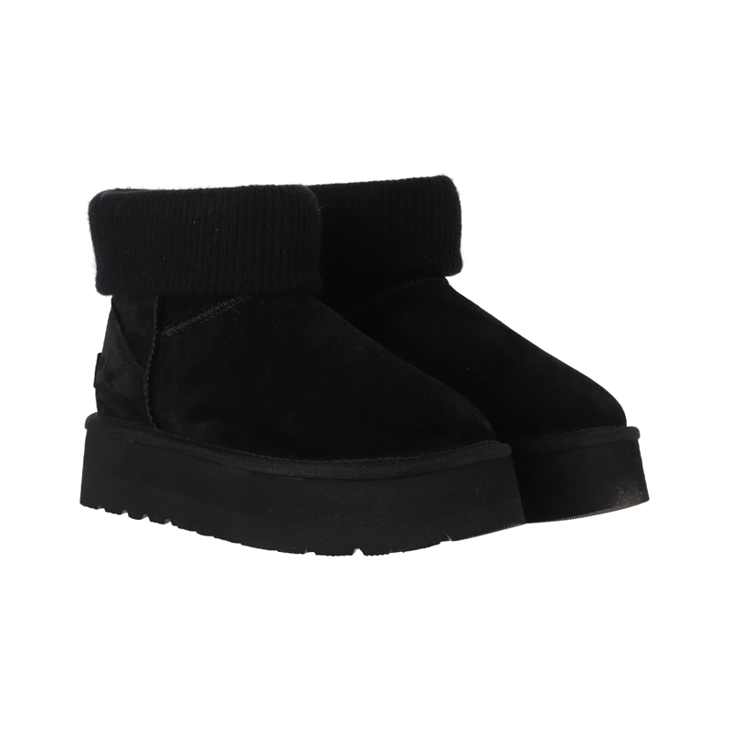 BOTAS MUJER BLAST MINI KNIT NEGRO PLATAFORMA BAMERS - 5