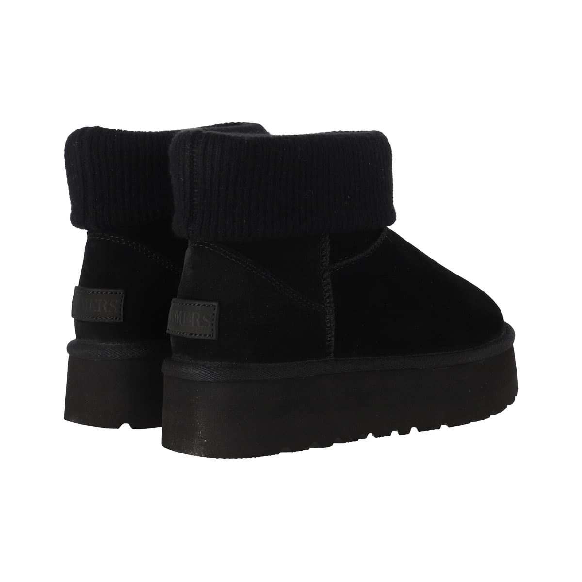 BOTAS MUJER BLAST MINI KNIT NEGRO PLATAFORMA BAMERS - 6