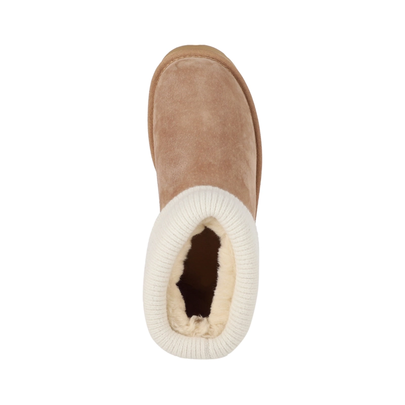BOTAS MUJER BLAST MINI KNIT CARAMEL PLATAFORMA BAMERS - 3