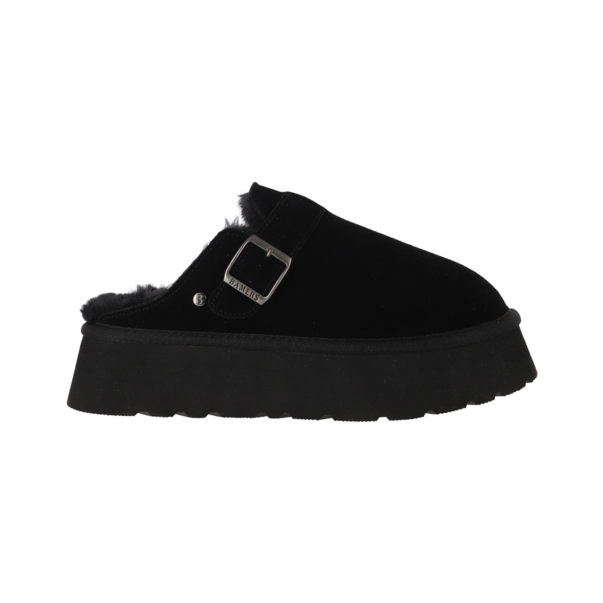 ZUECOS MUJER CUERO RAVELO NEGRA PLATAFORMA BAMERS - 1