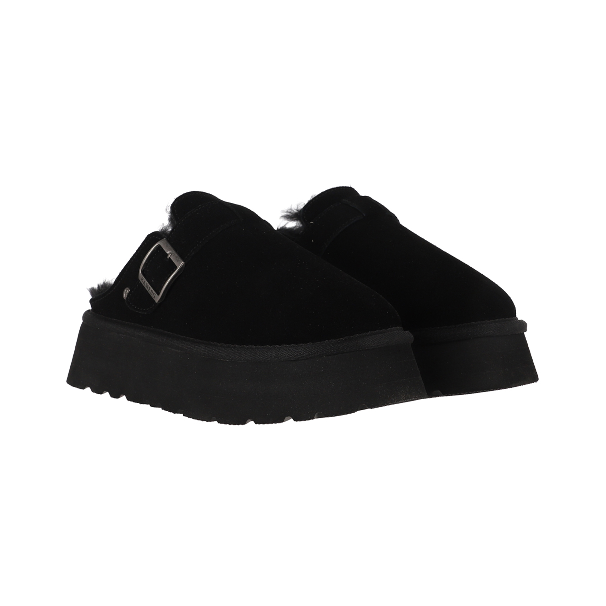 ZUECOS MUJER CUERO RAVELO NEGRA PLATAFORMA BAMERS - 5