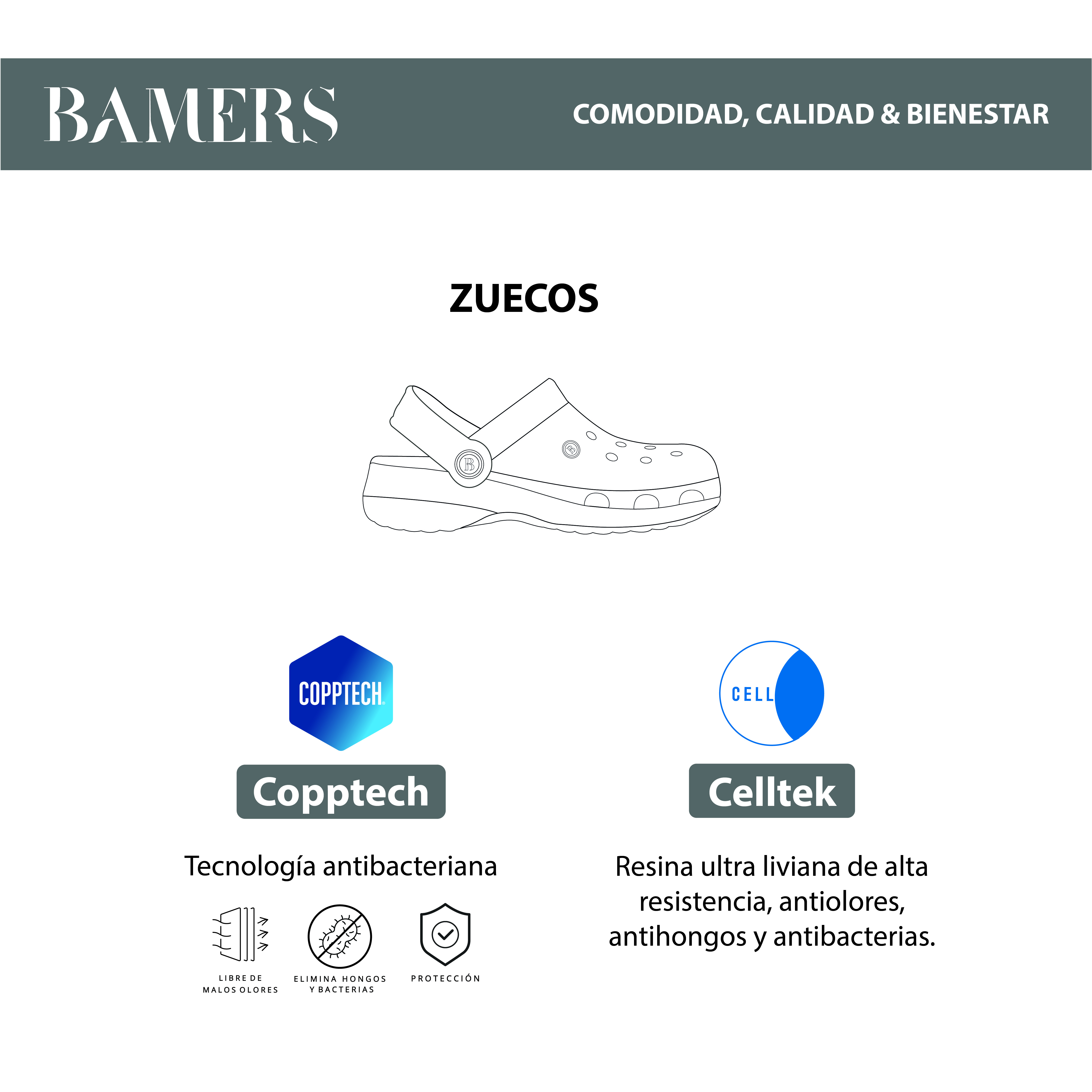 ZUECOS MUJER CHIPORRO LINE LIGHT PRINT BAMERS - 7