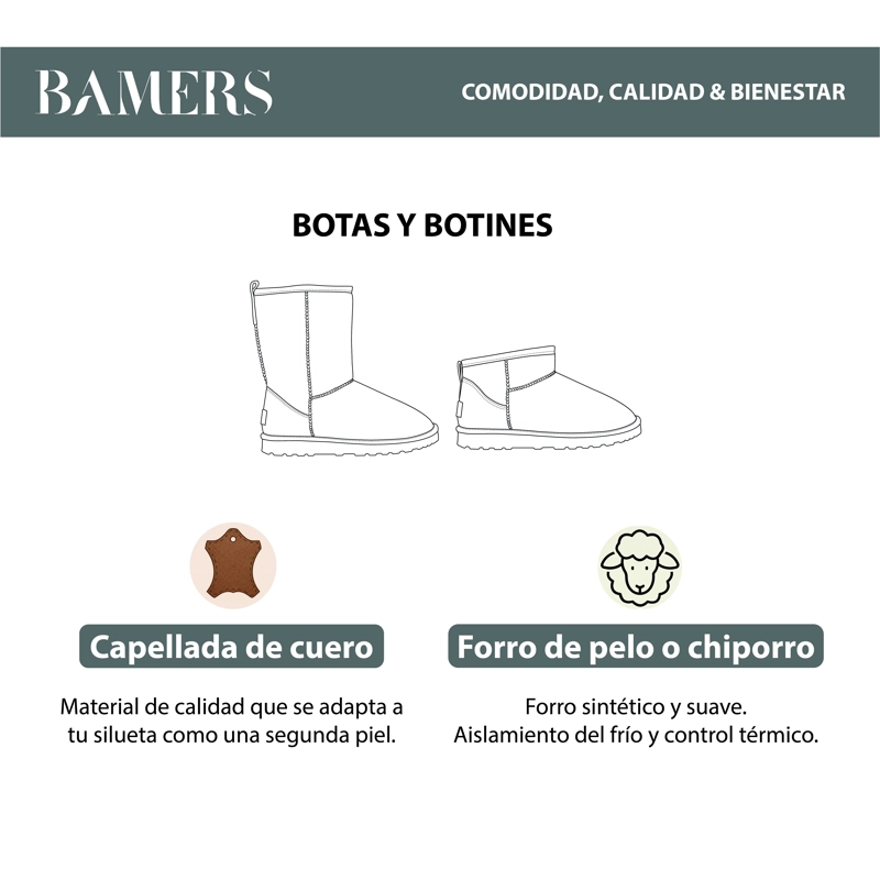ZUECOS MUJER CUERO LUISIANA NEGRO BAMERS - 7
