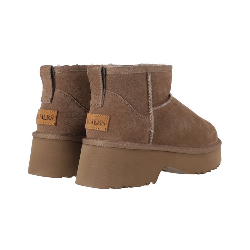 BOTAS MUJER CUERO LUISIANA CAFE  CLARO BAMERS - 6