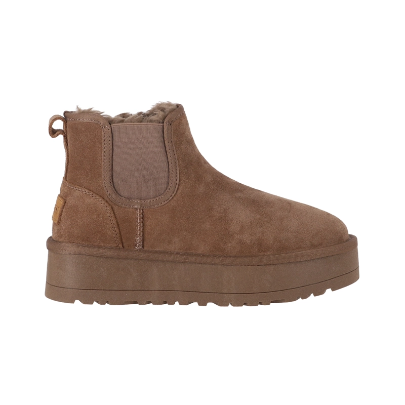 BOTAS MUJER CHELSEA CAFE  CLARO PLATAFORMA BAMERS - 1