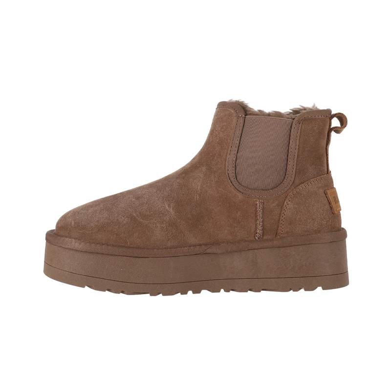 BOTAS MUJER CHELSEA CAFE  CLARO PLATAFORMA BAMERS - 2