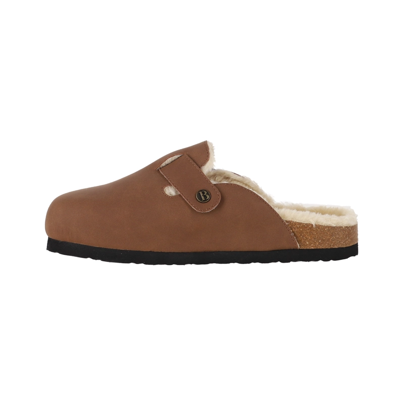 ZUECOS MUJER CLASSIC BUCKLE FUR CARAMEL BAMERS - 2