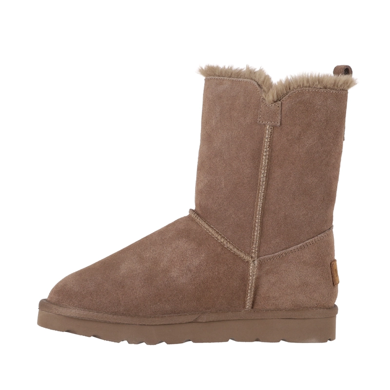 BOTA MUJER CUERO BLAST BUTTON CAFE  CLARO BAMERS - 2