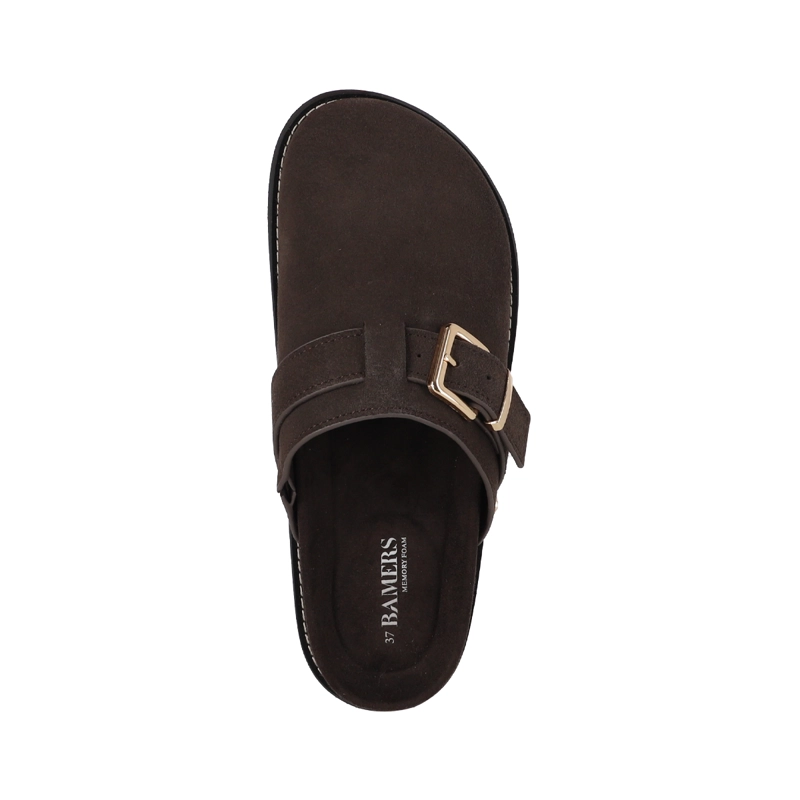 ZUECOS MUJER MICAELA LEATHER CAFE  BAMERS - 3